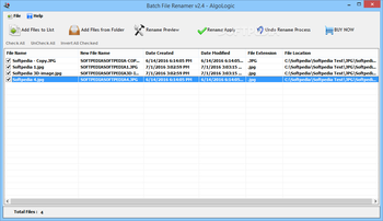 Batch File Renamer screenshot