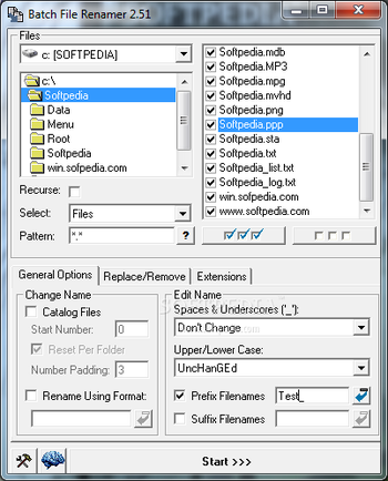 Batch File Renamer screenshot
