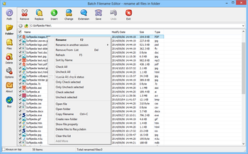 Batch Filename Editor screenshot