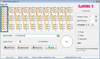 Batch Folder Creator screenshot