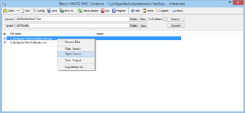 Batch HXS to Word Converter screenshot