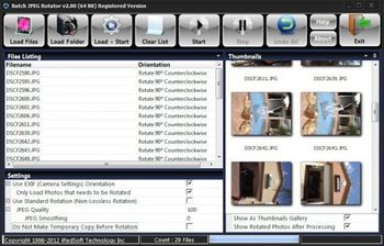 Batch JPEG Rotator  screenshot