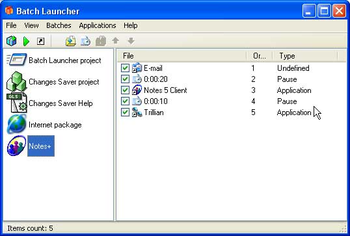 Batch Launcher screenshot