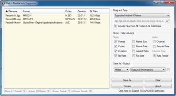 Batch Media Info Supporter screenshot