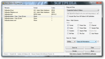 Batch Media Info Supporter screenshot