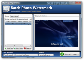 Batch Photo Watermark screenshot