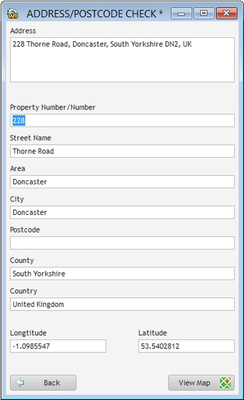 Batch Postcode screenshot 2