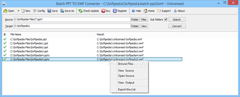 Batch PPT to EMF Converter screenshot