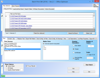 Batch Print SW  screenshot