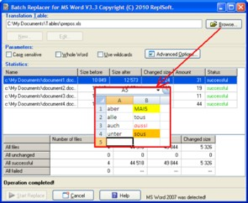 Batch Replacer for MS Word screenshot 3