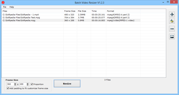 Batch Video Resizer screenshot