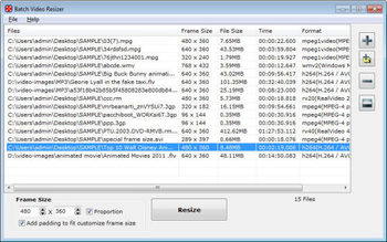 Batch Video Resizer screenshot