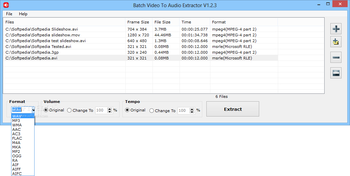 Batch Video To Audio Extractor screenshot 2