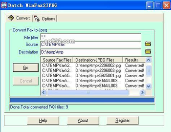 Batch WinFax2JPEG screenshot 3