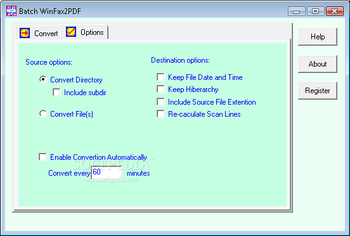 Batch WinFax2PDF screenshot 2