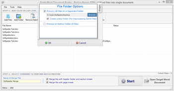 Batch Word Document Binder screenshot 2