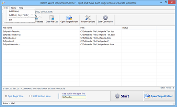 Batch Word Document Splitter screenshot 3