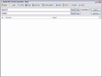 Batch Word to Excel Converter screenshot