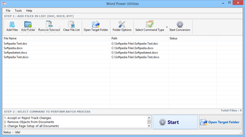 Batch Word Utilities screenshot