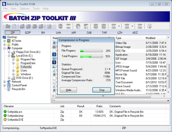 Batch Zip Toolkit screenshot 2