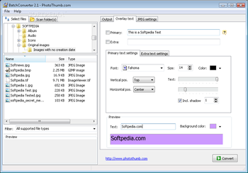 BatchConverter screenshot 2