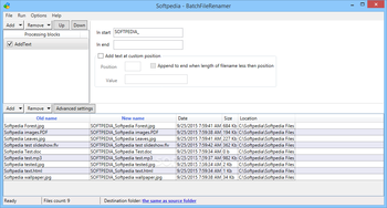 BatchFileRenamer screenshot