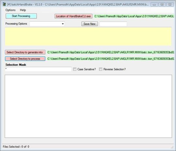 BatchHandBrake screenshot