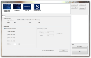 BatchImage tool screenshot