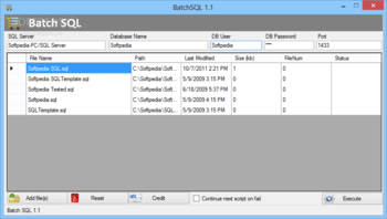 BatchSQL screenshot