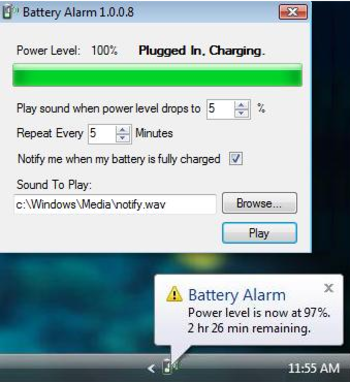 Battery Alarm screenshot