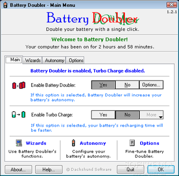 Battery Doubler screenshot