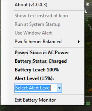Battery Status Tool screenshot