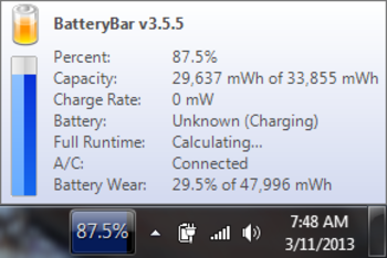 BatteryBar screenshot 2
