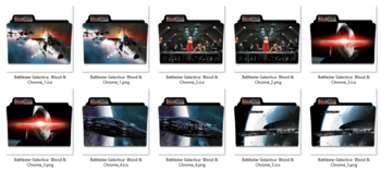 Battlestar Galactica Blood and Chrome Icons screenshot