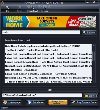 BAWOR MP3 DOWNLOADER screenshot