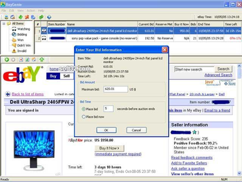 BayGenie eBay Auction Sniper Pro screenshot 2