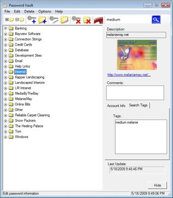 Bayview Password Vault screenshot