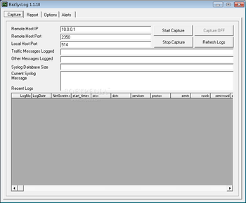 BazSyslog screenshot