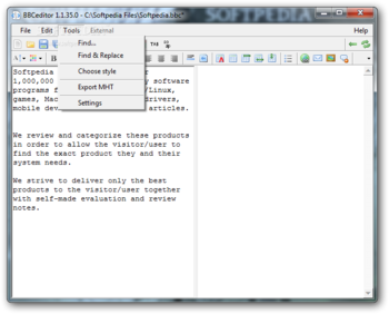 BBCeditor screenshot 3