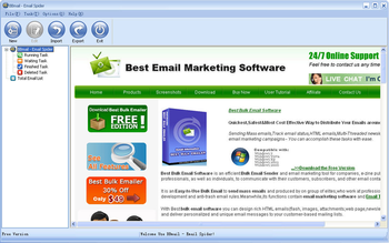 BBmail-Email Spider Free Version screenshot