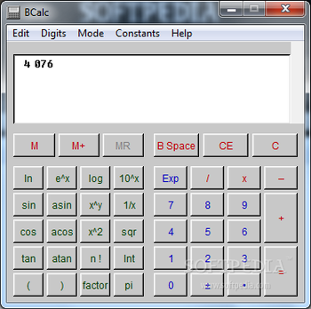 BCalc screenshot