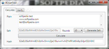 BCryptTool screenshot