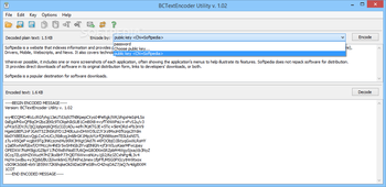 BCTextEncoder screenshot