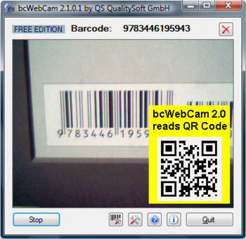 bcWebCam Read Barcode with Web Cam screenshot 2
