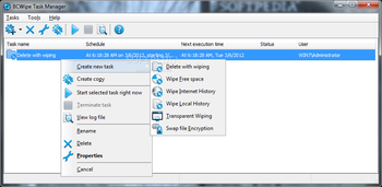 BCWipe screenshot