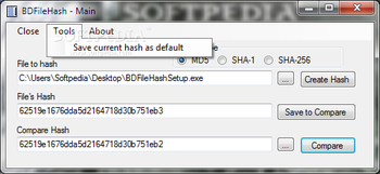BD File Hash screenshot 3