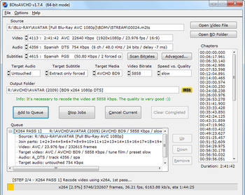 BDtoAVCHD screenshot