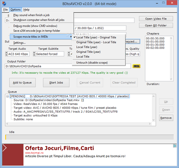 BDtoAVCHD screenshot 2