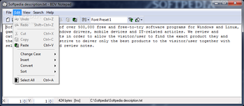 BDV Notepad screenshot 2