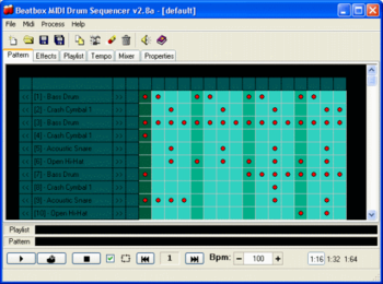 Beatbox MIDI Drum Sequencer screenshot